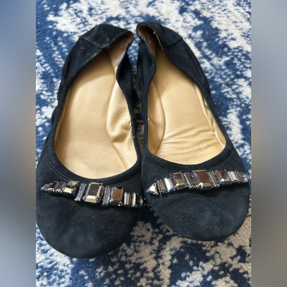 Cole Haan Suede Flats with Embellishments - Picture 1 of 4